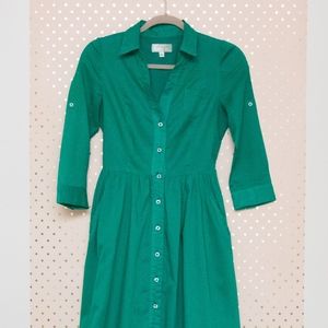 Moulinette Soeurs Green Shirt Dress